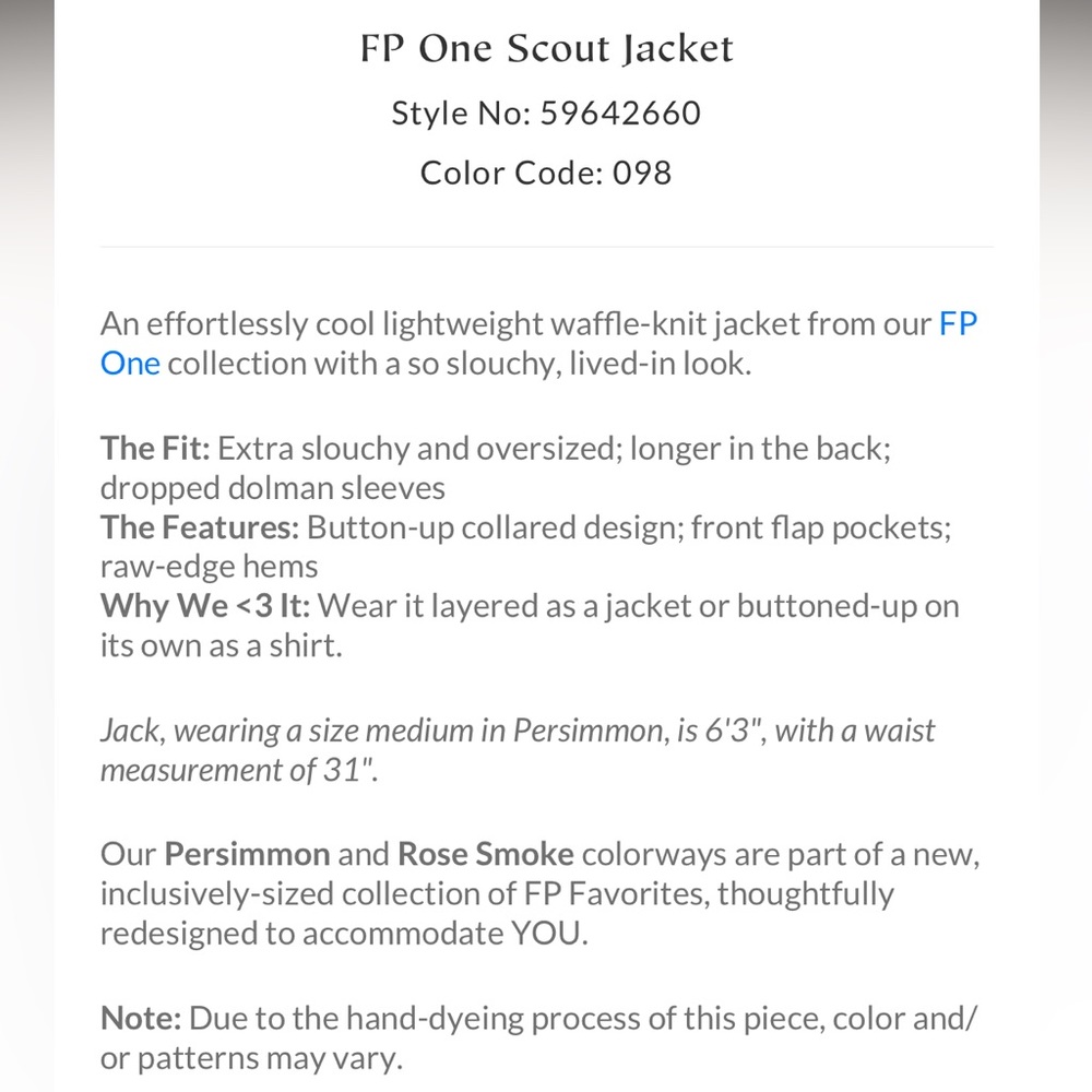 *SOLD*✨NEW!✨Free People One Scout Jacket - Picture 5 of 8